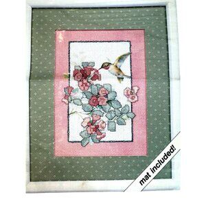 Weekenders Countless Cross Stitch Kit #02723 SNACK TIME Hummingbird w/Mat